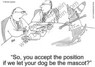 funny college cartoons university higher education campus academia academics faculty recruiting job interview assistant associate full-professor mascot team football dog spirit position cartoon 1325